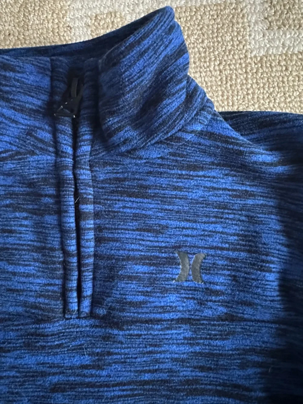 Hurley Dri Fit Quarter Zip Fleece Cozy Pullover Blue Youth Boys 3T